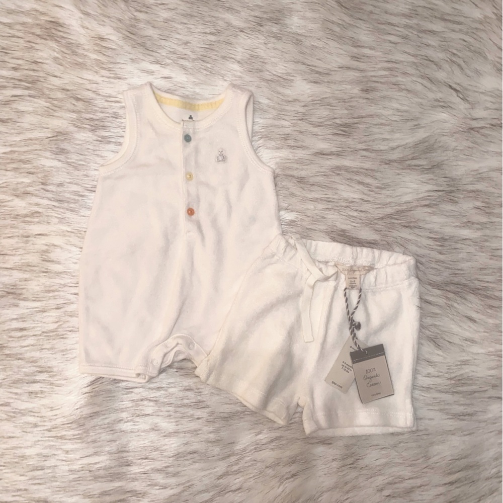 NWT Baby Gap Girl or Boy 0-3 Months Terrycloth 2 Piece Outfit